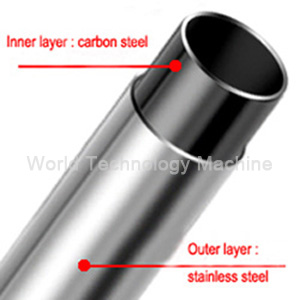 Clad pipe making machine